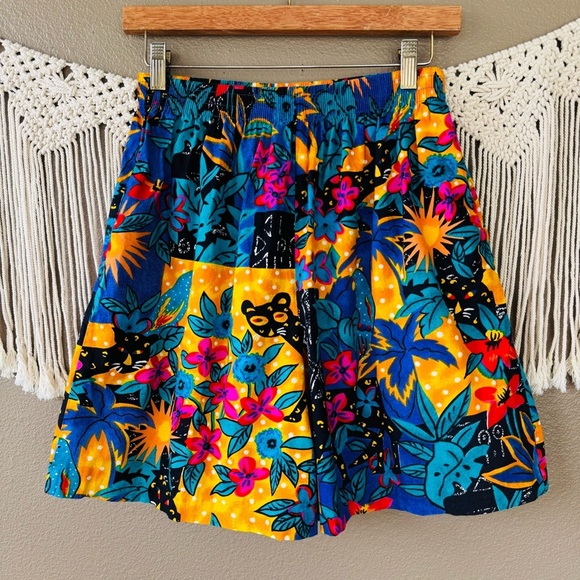 Vintage Hilo Hattie Shorts Mens size medium Hawaiian Hawaii Tropical Stretch A - Picture 2 of 8